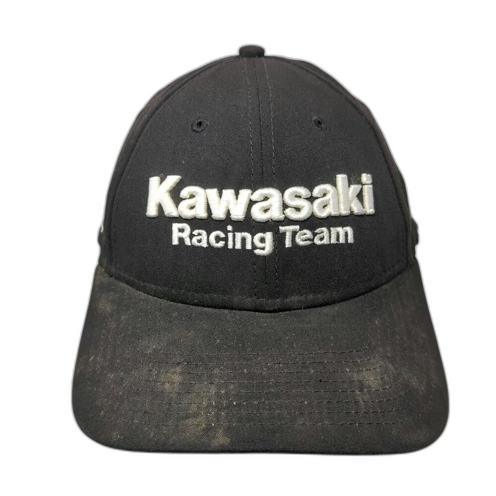 New Era 9Forty Baseball Cap Black OSFM Kawasaki Racing Team Dunlop Snapback Hat
